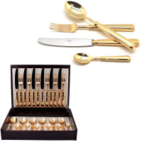 Cutipol Набор столовых приборов PICCADILLY GOLD 24 пр.  (9141)