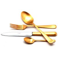 Cutipol Набор столовых приборов ATLANTICO GOLD матовый 24 пр.  (AT.006.GB)