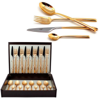 Cutipol Набор столовых приборов MEZZO GOLD 24 пр.  (9301)